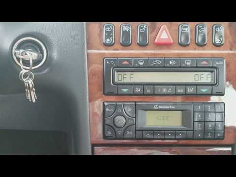 How To Unlock A Mercedes Radio