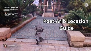 The poet Arib is resting in the eastern outer courtyard Quest Guide - Assassin's Creed Mirage