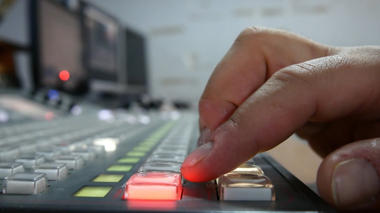 TV Studio Vision Mixing 04 / Free Stock Footage (4K)