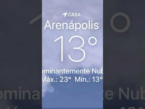Tempo dia 02/06/2025. #frio #tempo #matogrosso #arenapolis