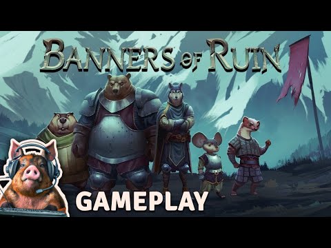 Banners of Ruin Gameplay PL - Narracyjny Karciany Taktyczny RPG z Rozgniewanymi Futrzakami