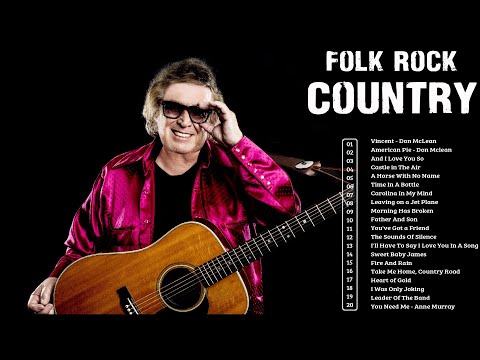 DonMclean Greatest Hits Full Album - Folk Rock And Country Collection Don Mclean🎵