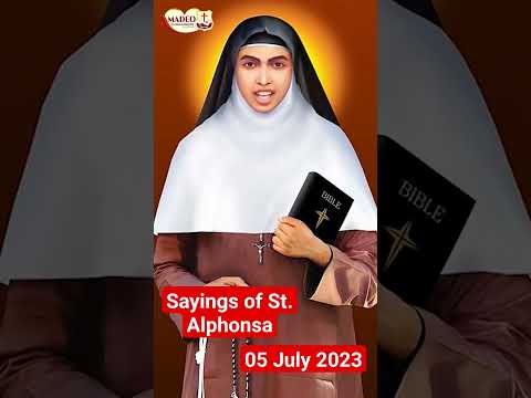Sayings of St. Alphonsa / 05 July 2023 / Amadeo FCC #religion