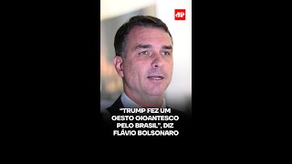 “Trump fez um gesto gigantesco pelo Brasil”, diz Flávio Bolsonaro