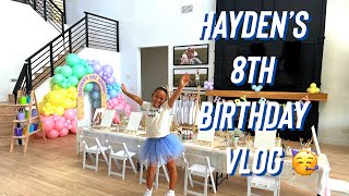 Hayden's 8th Birthday party vlog! 🥳🎉🤍