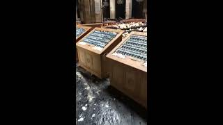 Inside Notre Dame Cathedral after fire