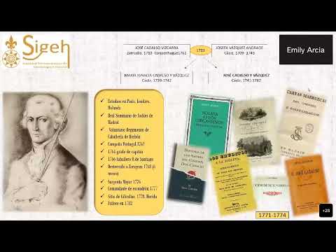 Conferencia SIGEH - "Respondiendo y despertando a José cadalso"