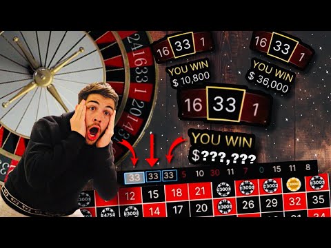 I Hit 33 Three Times In a Row On Roulette!!!