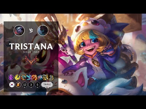 Tristana Top vs Maokai - KR Grandmaster Patch 12.17