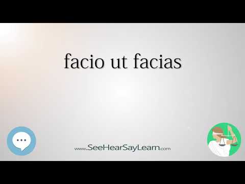 facio ut facias 🔊