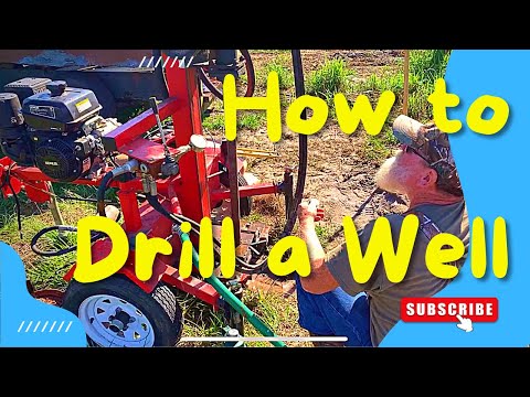 DRILLING A WELL WITH A SMALL ENGINE RIG | HYDRA FAB BORE MASTER WATER WELL DRILL