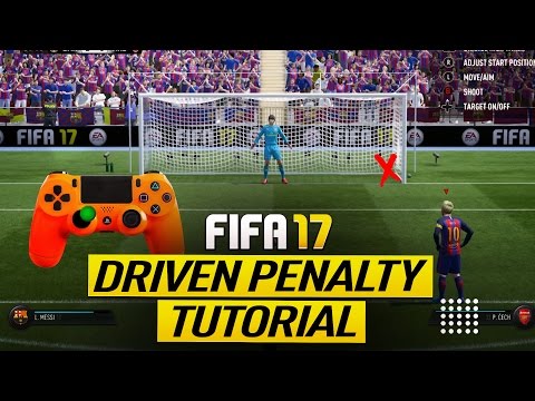 FIFA 17 DRIVEN PENALTY TUTORIAL - BEST TECHNIQUE OF SCORING PENALTY KICKS EVERYTIME - TIPS & TRICKS