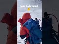 Woman Screams as Dead Body's Slide Down Everest After Avalanche