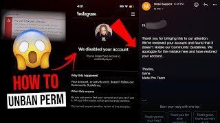 How To Unban Instagram Account From Permanently Disabled | 180 Days With Meta Live Chat Easily