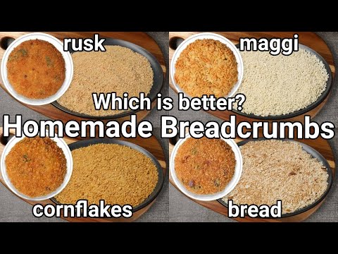 homemade breadcrumbs 4 ways - which one is better for...