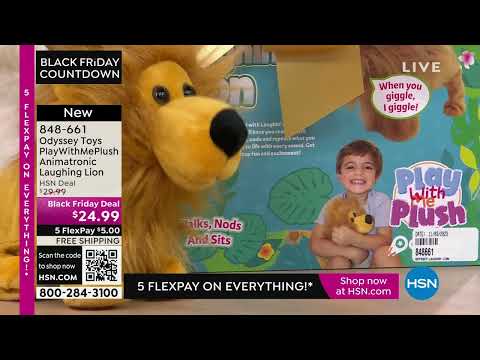Odyssey Toys PlayWithMePlush Animatronic Laughing Lion