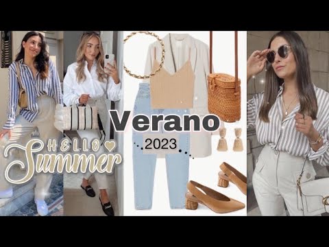 MODA MUJER 2023 SUMMER 2023 / TENDENCIA EN OUTFITS COLORES Y ESTILOS CASUAL ELEGANTE TENDENCIA