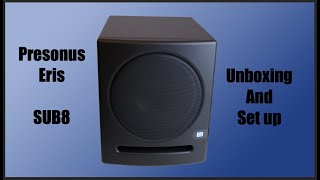 Video thumbnail for Presonus Eris Sub8 Front Facing Studio Subwoofer Set up - EASY by hachewie