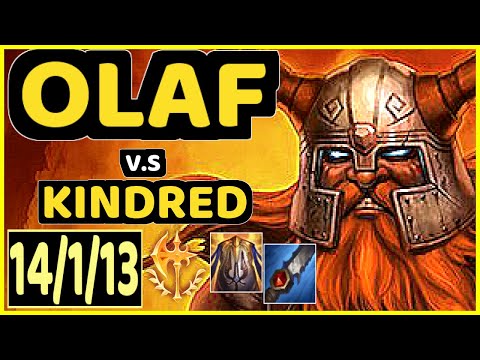 ONFLEEK (OLAF) vs KINDRED - 14/1/13 KDA JUNGLE CHALLENGER GAMEPLAY - KR