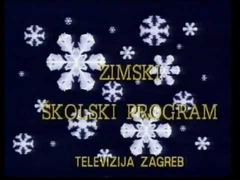 JRT TV Zagreb 1 - špica za Zimski školski program, 1986.