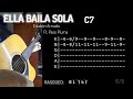 ELLA BAILA SOLA TUTORIAL GUITARRA REQUINTO TABS ACORDES COVER