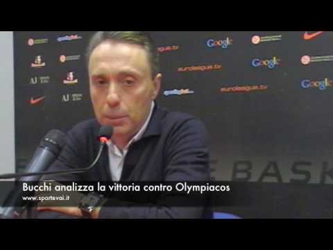 Armani Jeans Milano-Olympiacos, 30 gennaio 2009 - Piero Bucchi analizza la vittoria in Eurolega