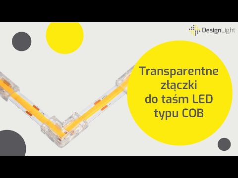 Transparentne złączki  taśm LED typu COB - Design Light #cob #led #designlight