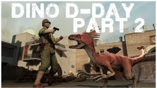 Dino Warfare (Dino D-Day) w/TheRobert428 Part 2 - The Flamethrower!