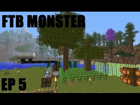 Feed The Beast Monster Ep 5 MFR Tree Farm