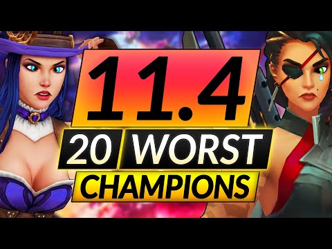 20 Champions You Think Are Good that are ACTUALLY TRASH - Patch 11.4 - LoL Guide