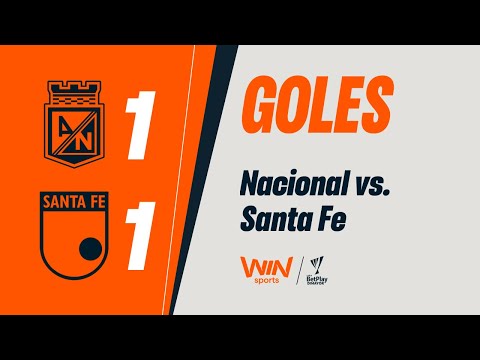 Nacional vs. Santa Fe (goals) | Liga BetPlay Dimayor 2025-2 | Matchday 4