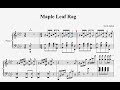 Maple Leaf Rag (1899) - Scott Joplin - piano sheet music practice  |  Ragtime 音樂經典 - 樂譜下載