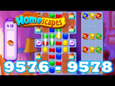 Homescapes Level 9576 - 9578 HD 3 - match puzzle game | Gameplay Walkthrough | android | 9577