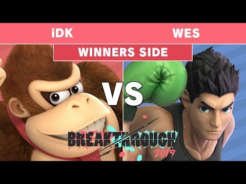 BreakThrough 2019 - iDK (Donkey Kong) Vs KH | Wes (Lil Mac) Pools - Smash Ultimate