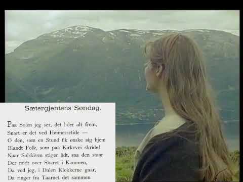 Sissel Kyrkjebø - Sæterjentens søndag (Jørgen Moe) (med tekst)