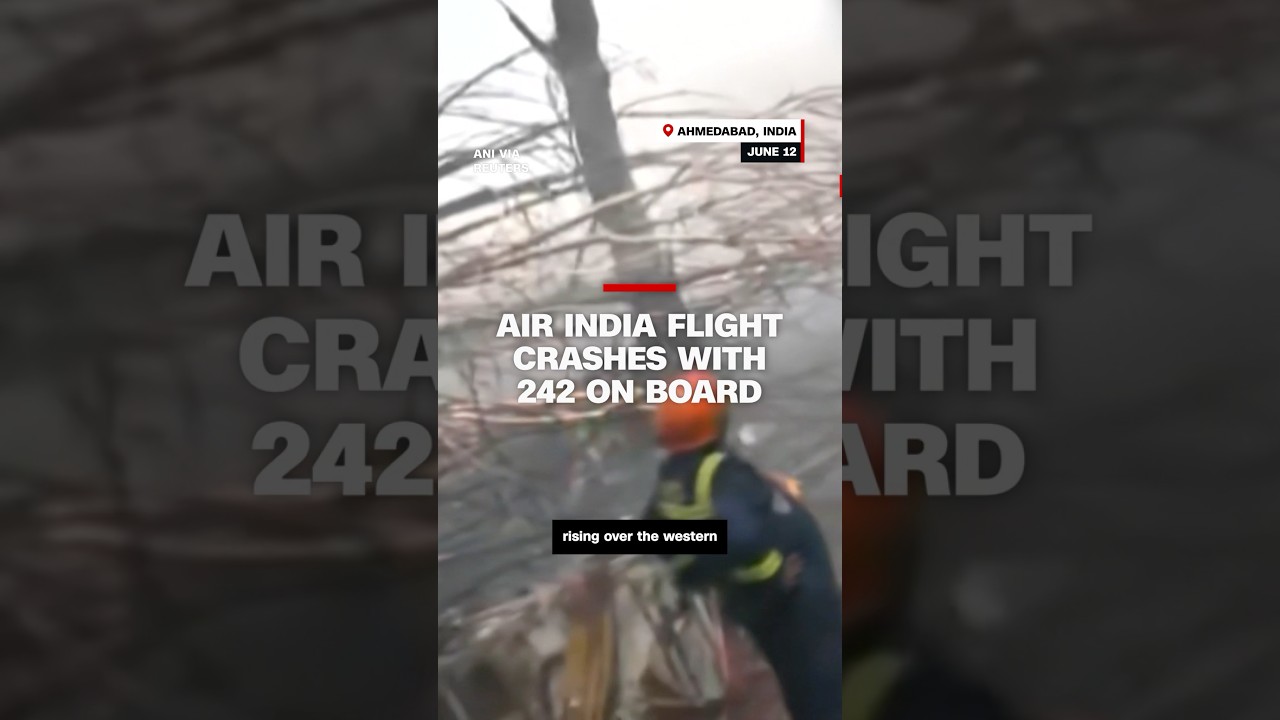 Air India flight crashes with 242 on board