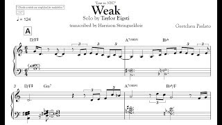 Weak - Taylor Eigsti transcription