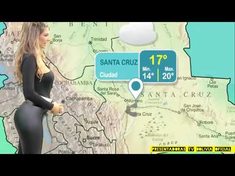 Anabel Angus presentando el clima Bolivia Beautiful!!