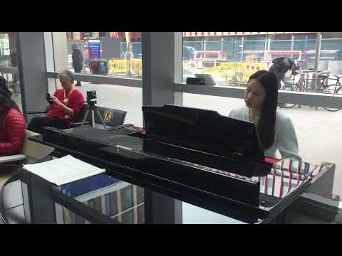 Music @ The Royal London Hospital - Elena Lee performs on the hospital piano