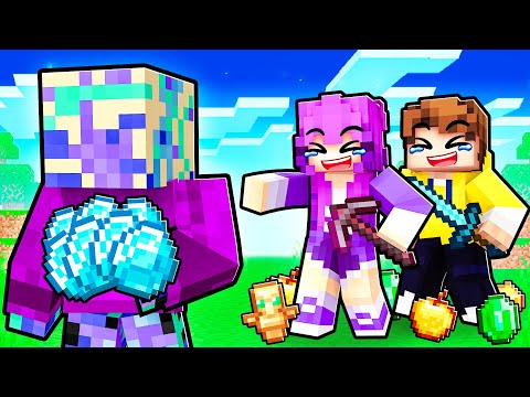 I Pretended to be a NOOB in Minecraft, Then revealed my Diamonds!