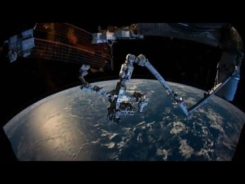 A piece of space debris recently damaged international space station ISS SSRMS Canadarm2