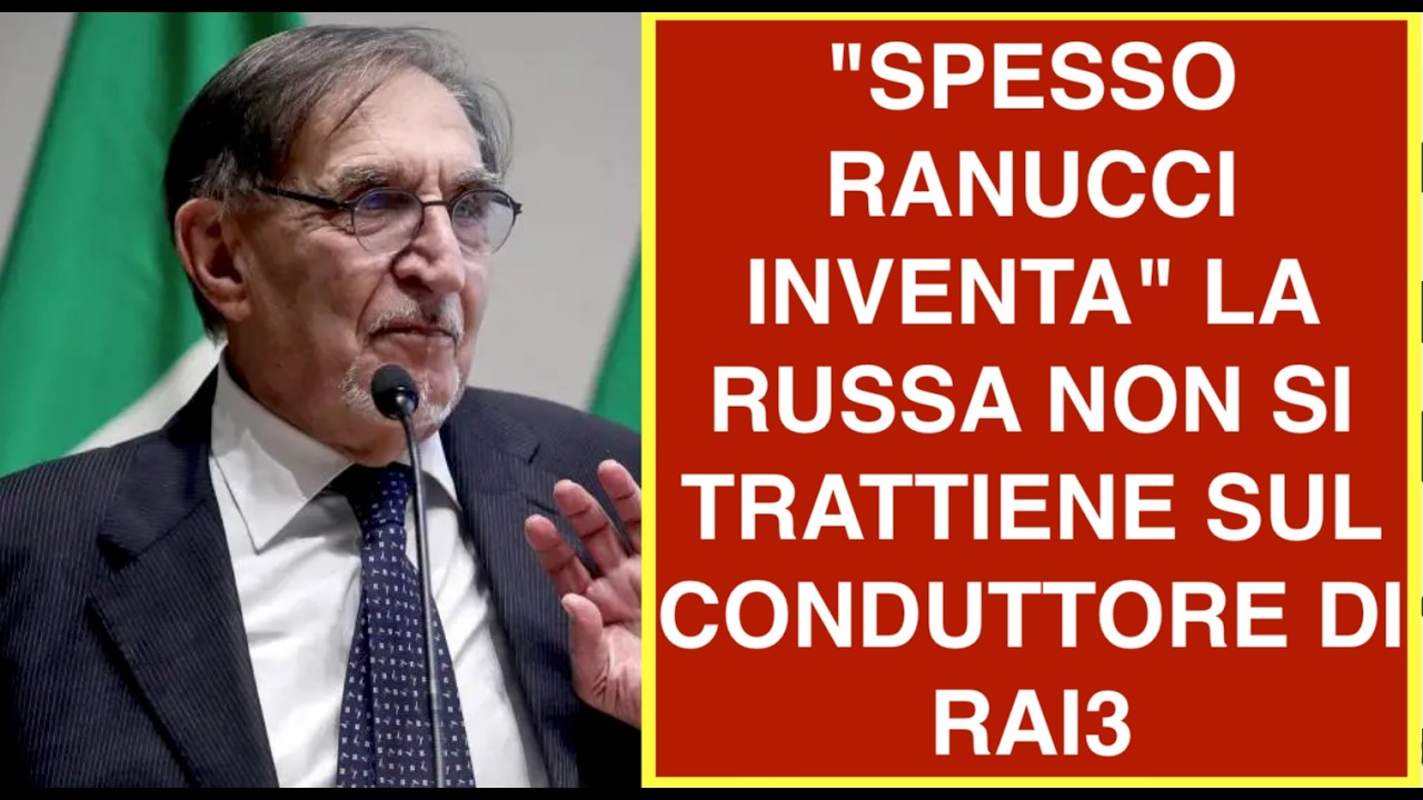 "SPESSO RANUCCI INVENTA" LA RUSSA NON SI TRATTIENE SUL CONDUTTORE DI RAI3