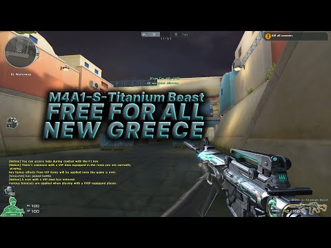 Crossfire West | M4A1-S-Titanium Beast Free For All New Greece