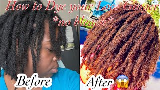 How To: DYE LOCS GINGER/AUBURN  LOreal HiColor  NO