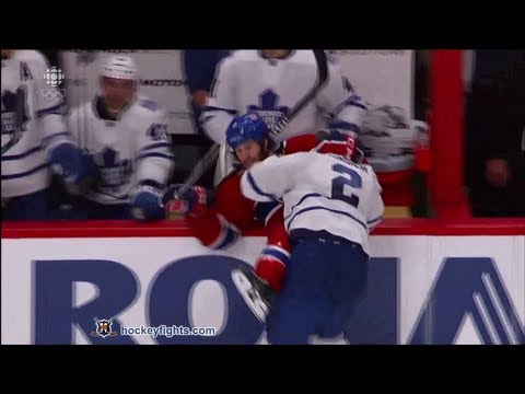 Mark Fraser vs Brandon Prust Oct 1, 2013