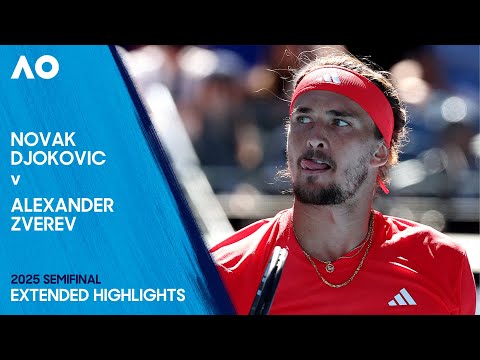 Novak Djokovic v Alexander Zverev Extended Highlights | Australian Open 2025 Semifinal