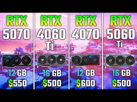 RTX 5070 vs RTX 4060 Ti vs RTX 4070 vs RTX 5060 Ti | Test in 7 Games