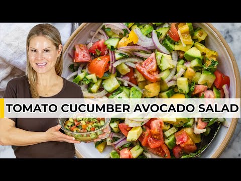 THE BEST SUMMER SALAD (Cucumber & Tomato Salad Recipe)