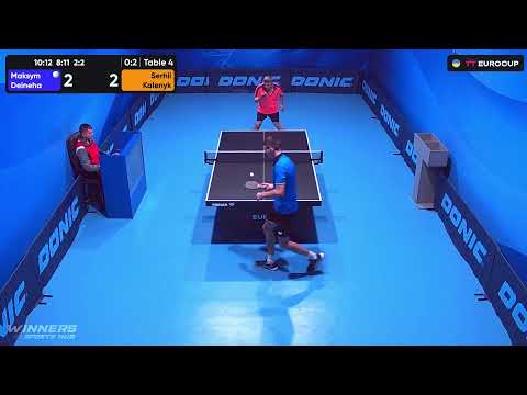 12:50 Maksym Deineha - Serhii Kalenyk 06.10.2023 TT Euro.Cup Ukraine Master. TABLE 4