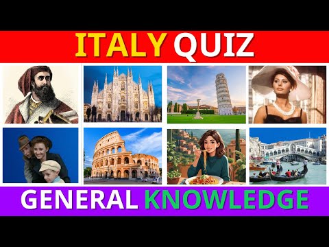 ITALY QUIZ | How Much do You Know about ITALY ? | Italy Trivia 40 Questions General Knowledge 🇮🇹 🍝